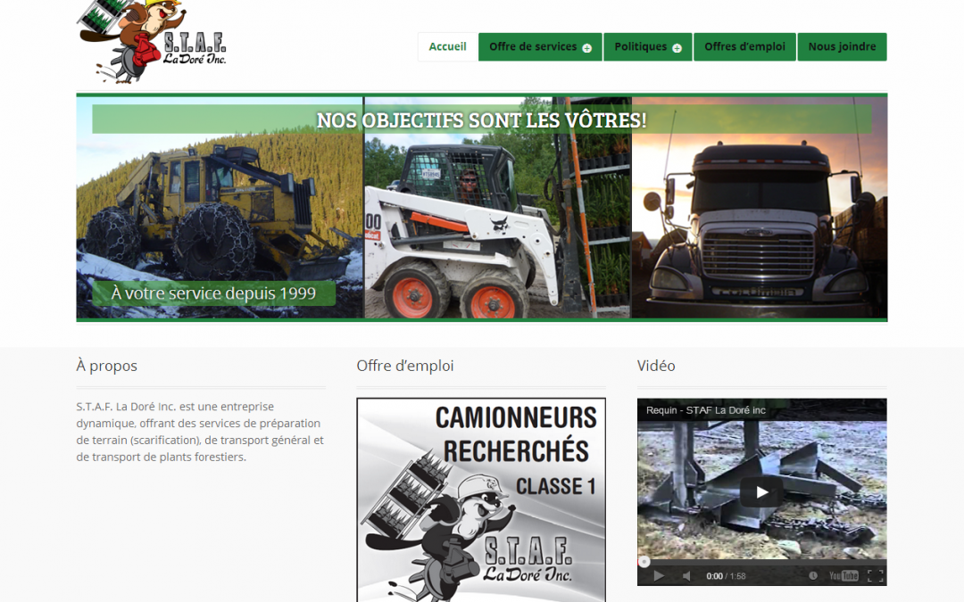 Site web STAF La Doré